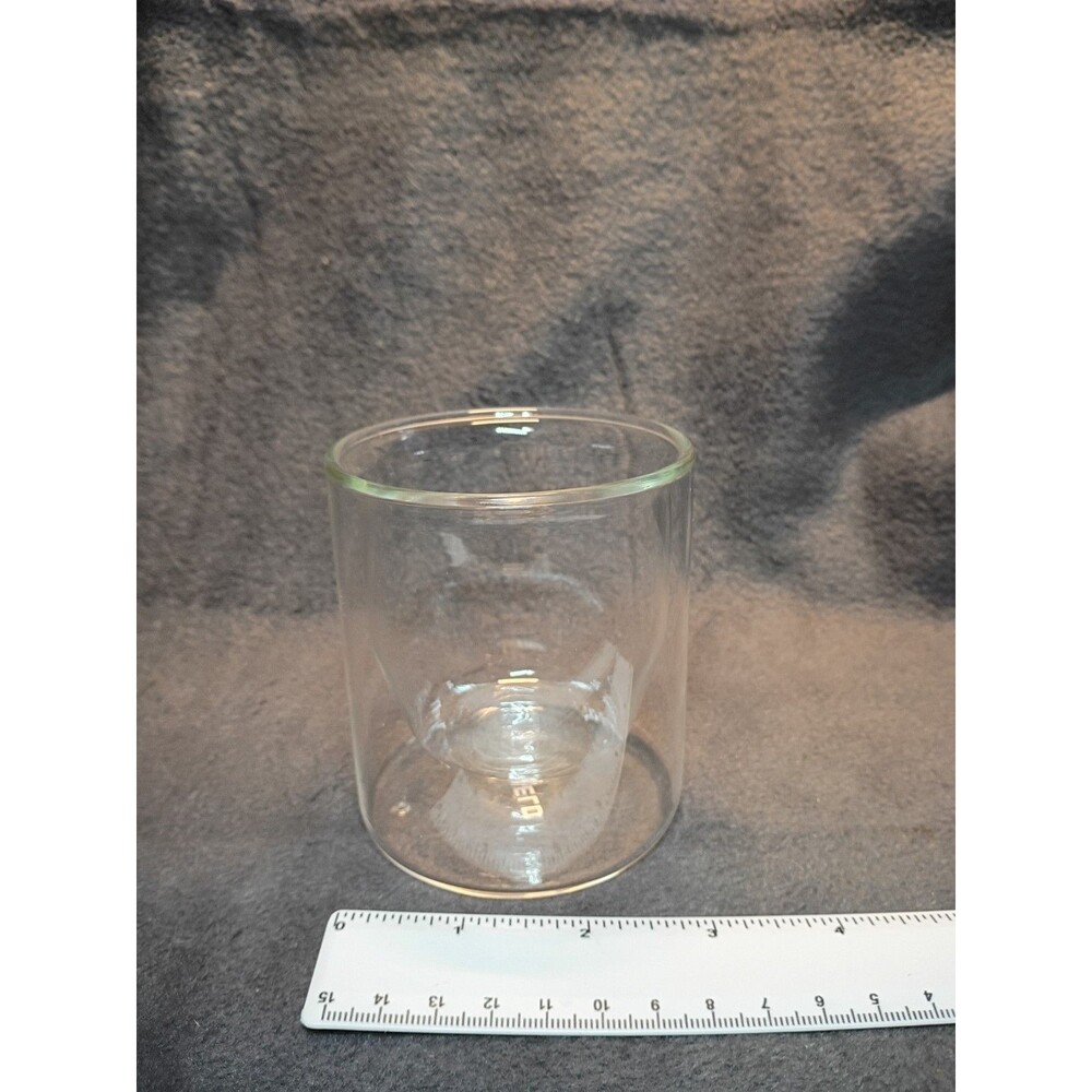 Set of 2 Yield Double Wall Borosilicate Glasses 6oz Insulated Coffee Tea Cups - Picture 11 of 13